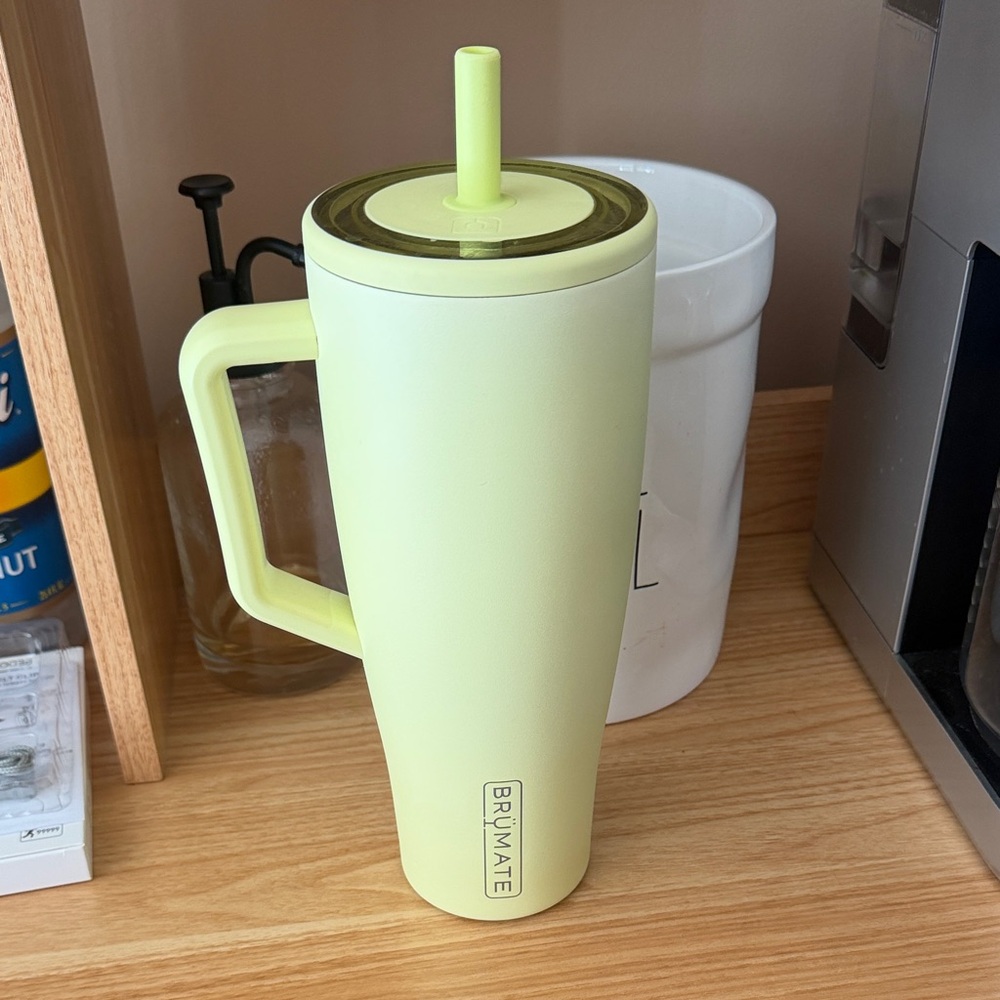 BrüMate Lime Travel Mug with Handle